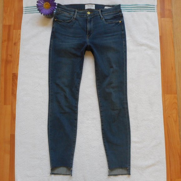 FRAME Denim Jeans Size 27 Le High Skinny - Picture 6 of 14
